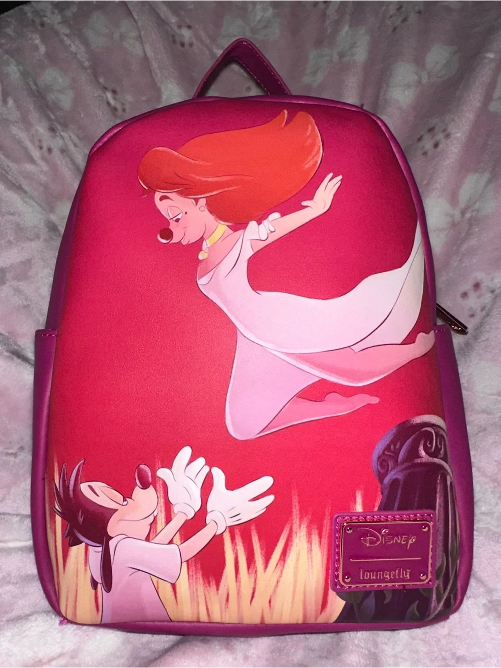 Loungefly w/ wallet “A Goofy Movie” Max & Roxanne 30th Anniversary Backpack